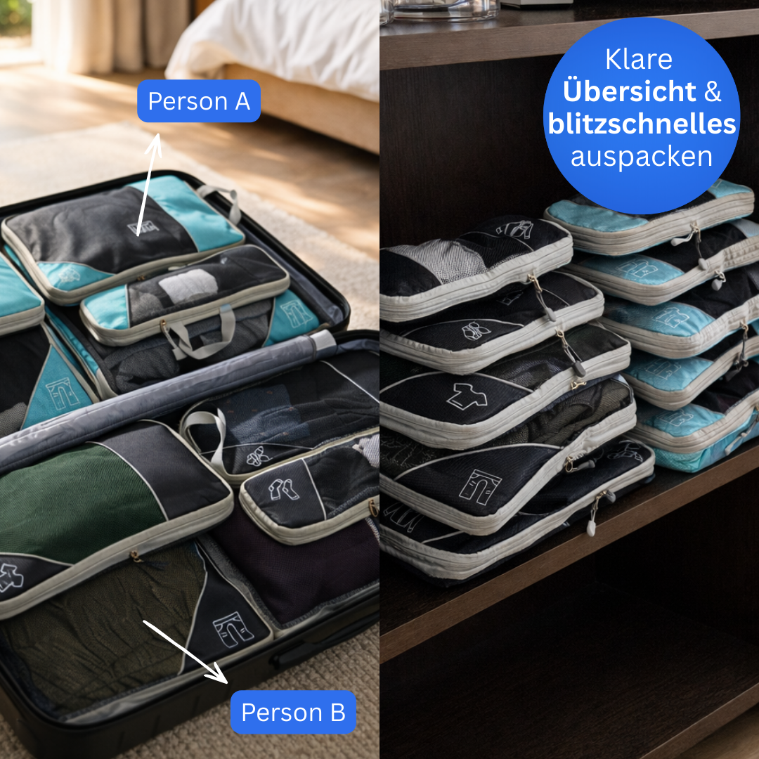 Packfreunde | Koffer Organizer mit Kompression