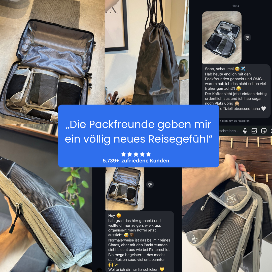 Packfreunde | Koffer Organizer mit Kompression